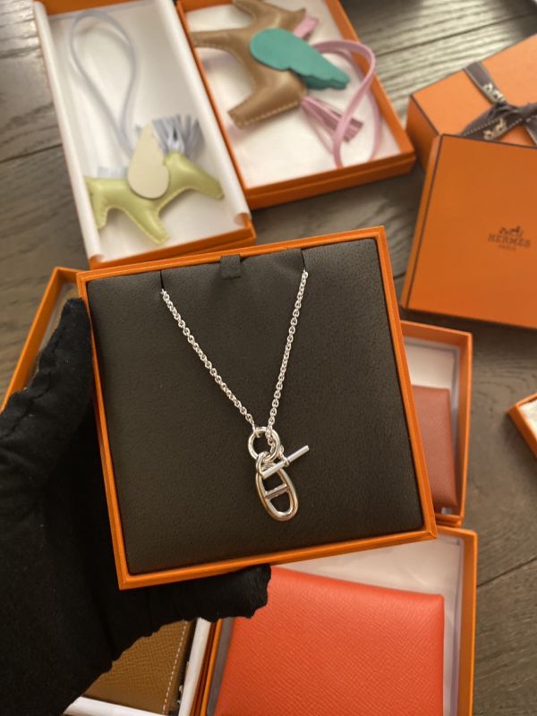 HERMES 925純銀 豬鼻造型項鍊 buywithada,france,全球代購,歐洲,exquisite,quality goods,posh,fancy,luxurious