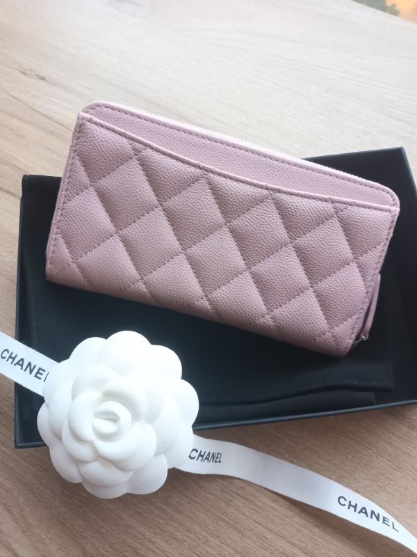 CHANEL 24P 粉色銀釦經典款中夾 buywithada,france,全球代購,歐洲,exquisite,quality goods,posh,fancy,luxurious
