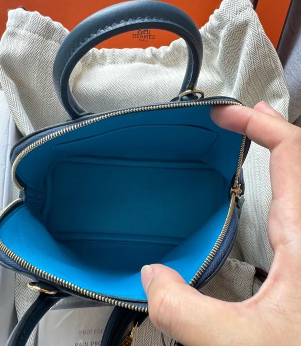 Hermès Mini bolide  普鲁士藍金釦 ec皮 buywithada,france,全球代購,歐洲,exquisite,quality goods,posh,fancy,luxurious
