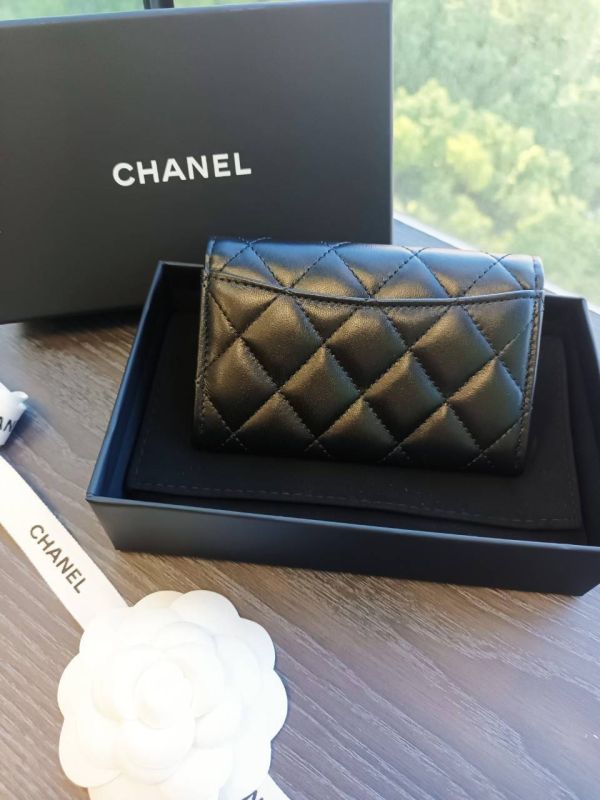 CHANEL CF 單層卡包 羊皮 黑色 金釦 buywithada,france,全球代購,歐洲,exquisite,quality goods,posh,fancy,luxurious