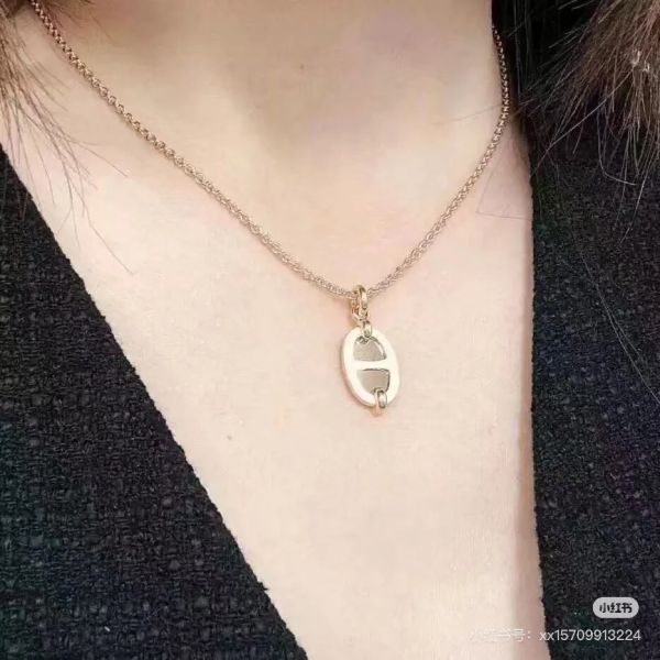 Hermès mini maillon 豬鼻鏡面項鏈 buywithada,france,全球代購,歐洲,exquisite,quality goods,posh,fancy,luxurious