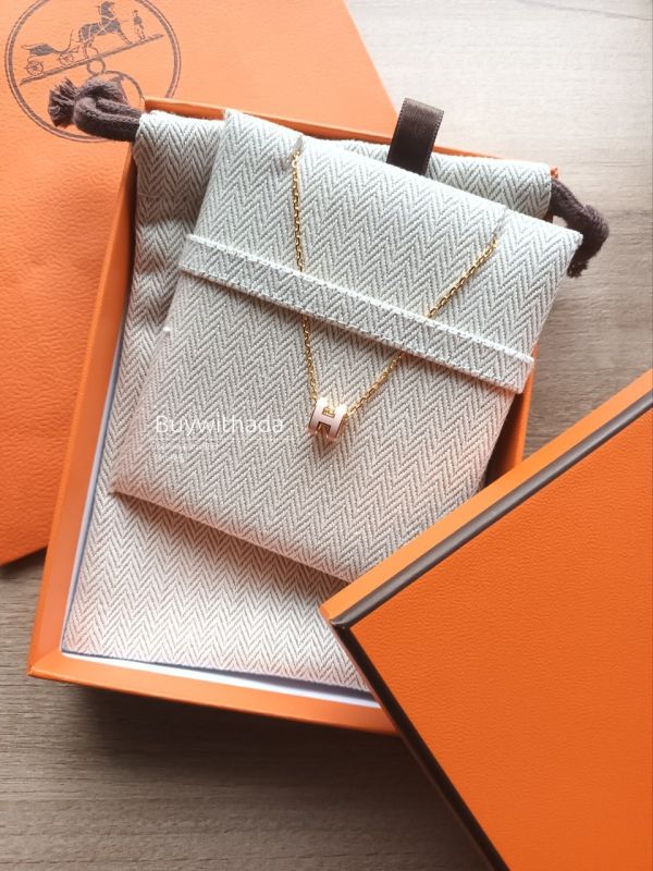 HERMES POP H MINI 粉金 項鏈 buywithada,france,全球代購,歐洲,exquisite,quality goods,posh,fancy,luxurious