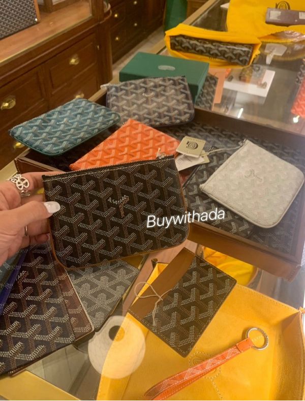 GOYARD 黑棕色一字錢包 buywithada,france,全球代購,歐洲,exquisite,quality goods,posh,fancy,luxurious