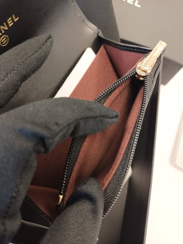 CHANEL 新款 單層卡包 內拉鍊 黑色羊皮金釦 buywithada,france,全球代購,歐洲,exquisite,quality goods,posh,fancy,luxurious