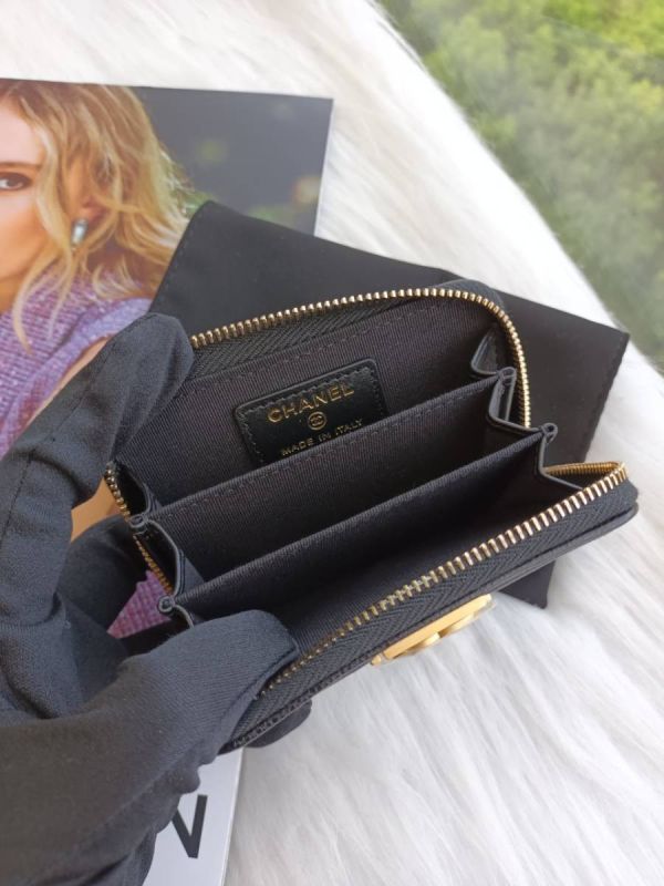 CHANEL BOY 金釦零錢卡包 buywithada,france,全球代購,歐洲,exquisite,quality goods,posh,fancy,luxurious