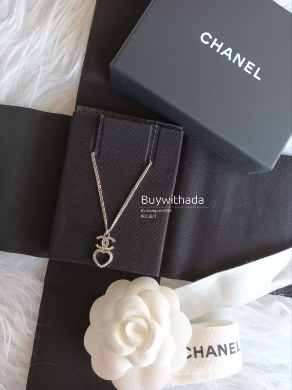 CHANEL CC鏤空愛心項鍊 2段式戴法 buywithada,france,全球代購,歐洲,exquisite,quality goods,posh,fancy,luxurious