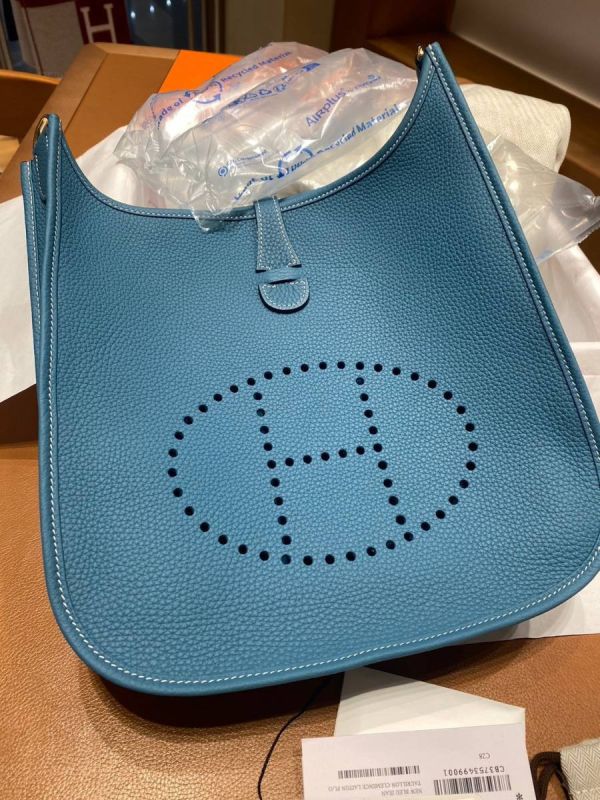 2024 HERMES EVELYNE 29 D2牛仔藍金釦 buywithada,france,全球代購,歐洲,exquisite,quality goods,posh,fancy,luxurious