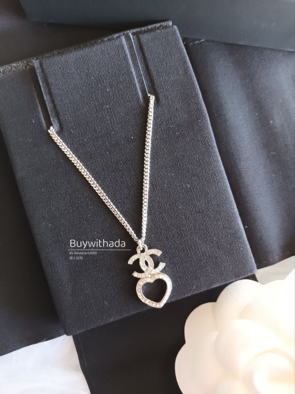 CHANEL CC鏤空愛心項鍊 2段式戴法 buywithada,france,全球代購,歐洲,exquisite,quality goods,posh,fancy,luxurious