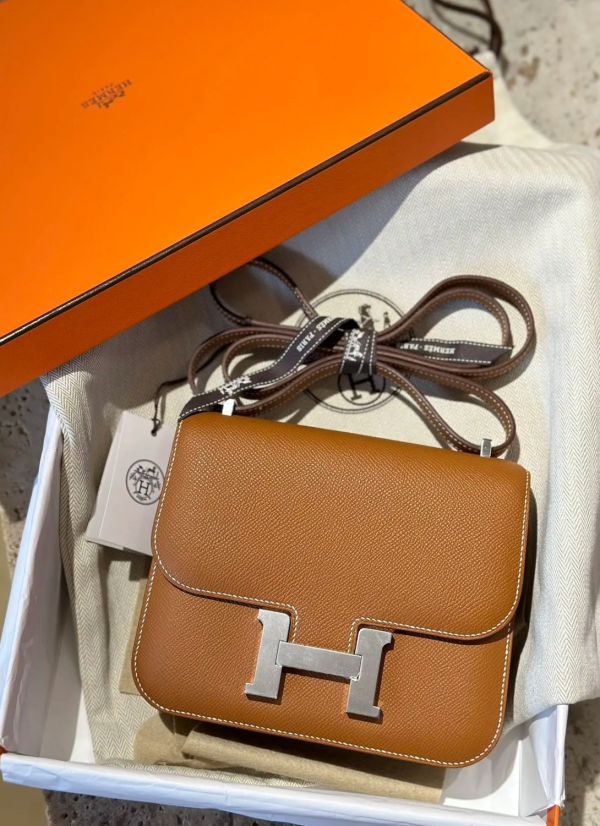 Hermès Mini Constance 金棕銀扣 buywithada,france,全球代購,歐洲,exquisite,quality goods,posh,fancy,luxurious