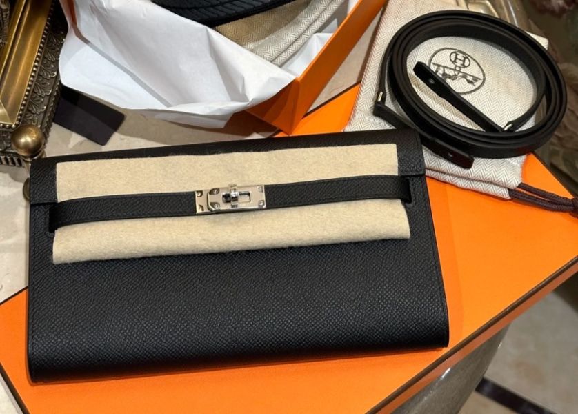 Hermès Kelly to go 黑銀 Epsom buywithada,france,全球代購,歐洲,exquisite,quality goods,posh,fancy,luxurious