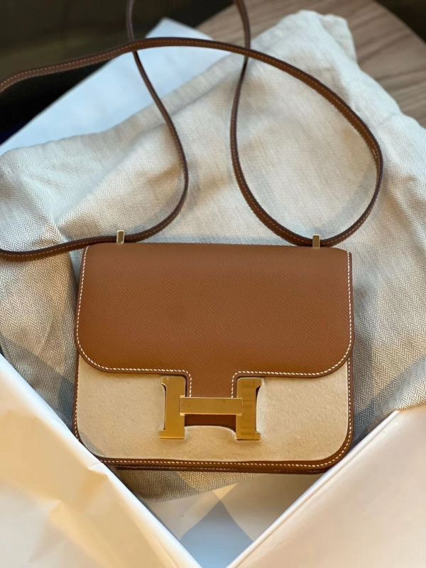 Hermès Mini Constance 金棕金釦 buywithada,france,全球代購,歐洲,exquisite,quality goods,posh,fancy,luxurious