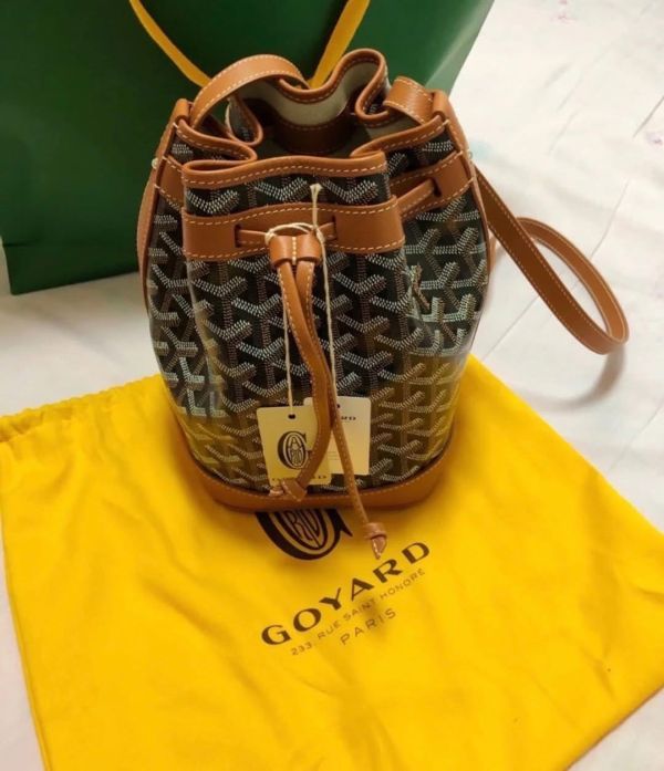 GOYARD 水桶包 黑棕色 buywithada,france,全球代購,歐洲,exquisite,quality goods,posh,fancy,luxurious