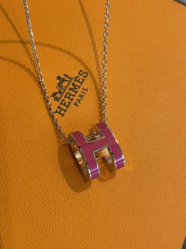 HERMES POP H S7 ROSE EXTRE 大H項鍊 buywithada,france,全球代購,歐洲,exquisite,quality goods,posh,fancy,luxurious