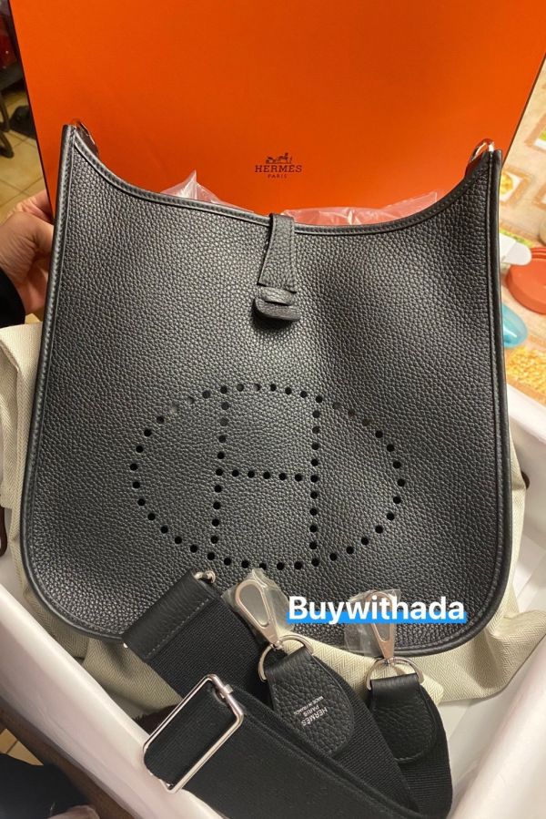 新鮮抵台 HERMES EVELYNE 29 黑色銀釦 K刻 buywithada,france,全球代購,歐洲,exquisite,quality goods,posh,fancy,luxurious