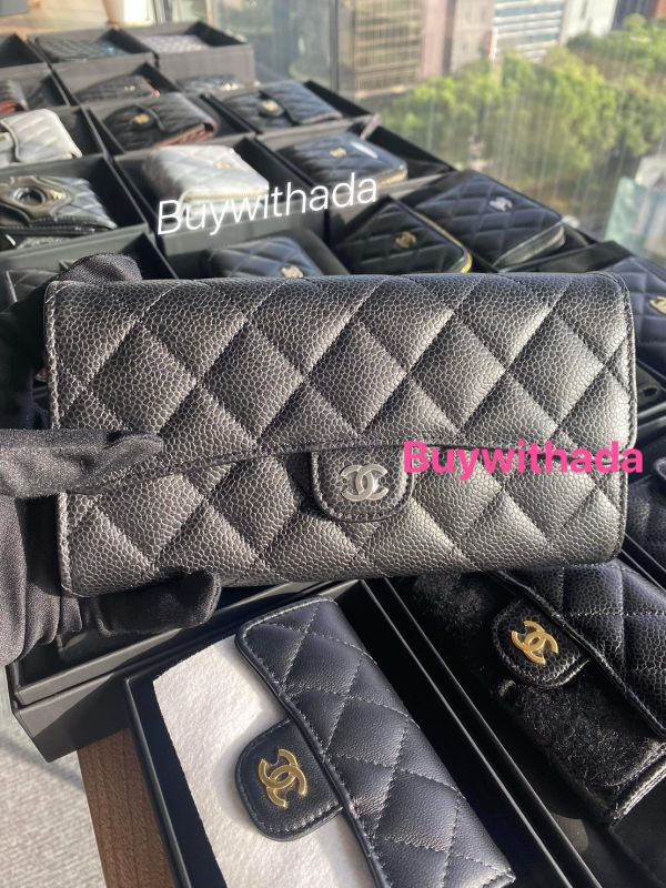 CHANEL CF 黑荔枝翻蓋銀釦長夾 台灣現貨 buywithada,france,全球代購,歐洲,exquisite,quality goods,posh,fancy,luxurious