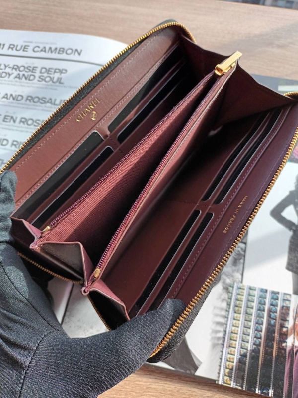 CHANEL 黑荔枝金釦拉鍊長夾 台灣現貨 buywithada,france,全球代購,歐洲,exquisite,quality goods,posh,fancy,luxurious