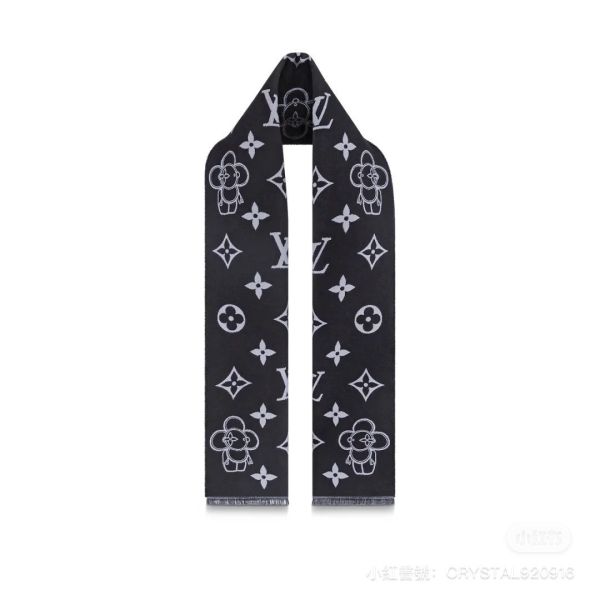 LV vivienne 限量版圍巾黑灰配色 buywithada,france,全球代購,歐洲,exquisite,quality goods,posh,fancy,luxurious