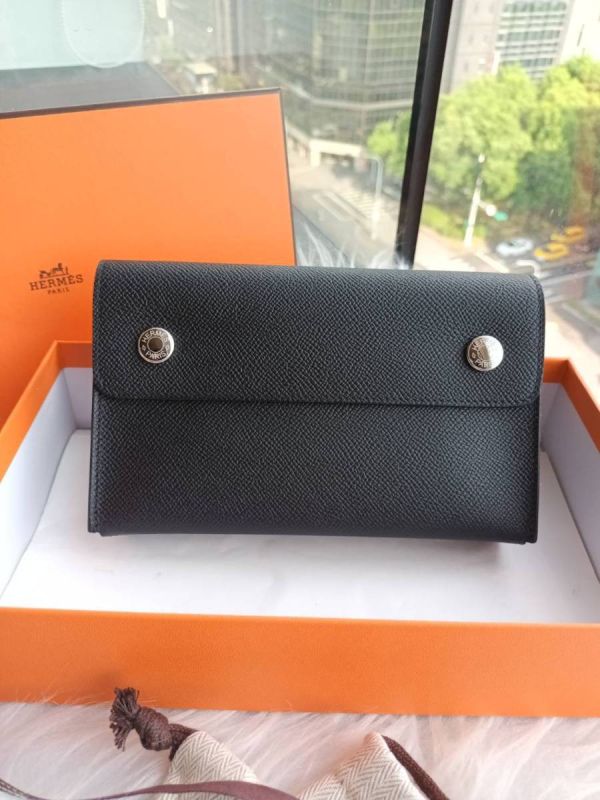 HERMES SNAP WALLET 黑銀 buywithada,france,全球代購,歐洲,exquisite,quality goods,posh,fancy,luxurious