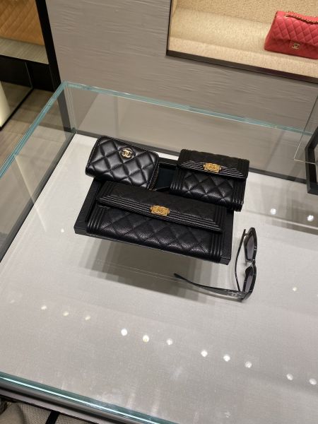 CHANEL BOY 黑荔枝金釦翻蓋長夾 buywithada,france,全球代購,歐洲,exquisite,quality goods,posh,fancy,luxurious