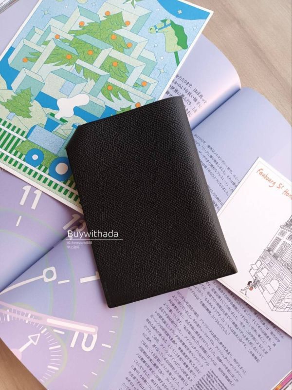 HERMES 全黑 護照夾 EPSOM buywithada,france,全球代購,歐洲,exquisite,quality goods,posh,fancy,luxurious