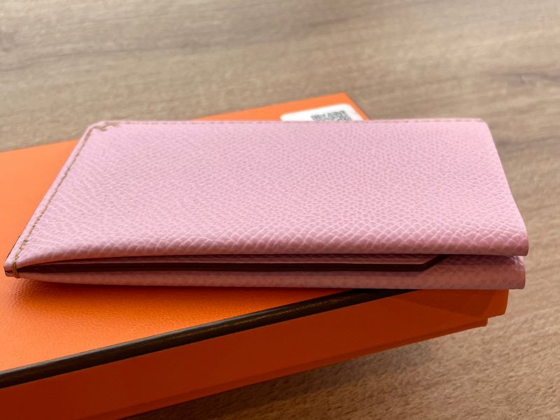 HERMES VEAU 粉色卡夾包 buywithada,代購,精品