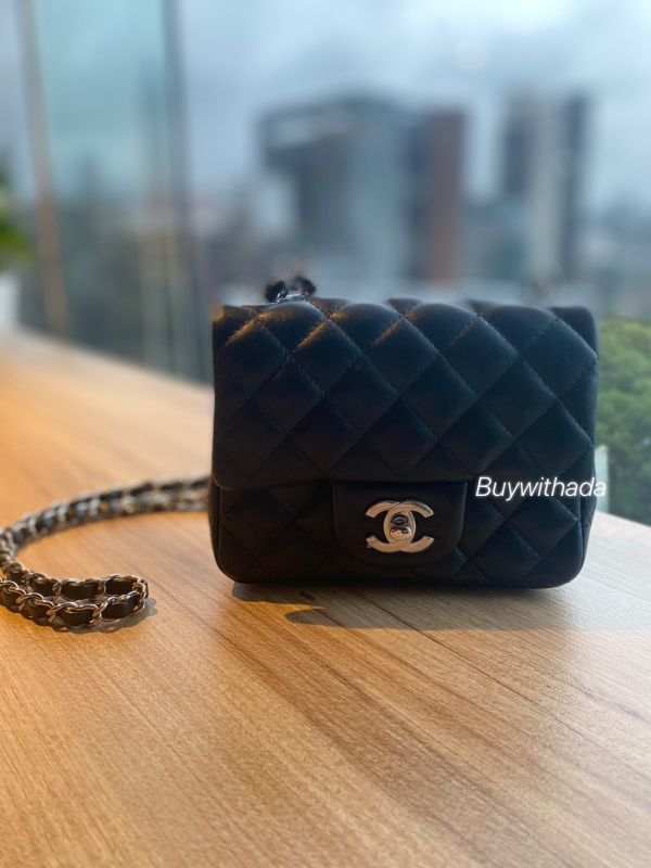 人氣款 CHANEL 黑銀方胖 全新全配 buywithada,france,全球代購,歐洲,exquisite,quality goods,posh,fancy,luxurious