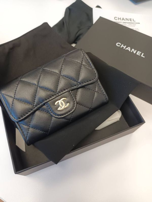 CHANEL 新款 單層卡包 內拉鍊 黑色羊皮金釦 buywithada,france,全球代購,歐洲,exquisite,quality goods,posh,fancy,luxurious