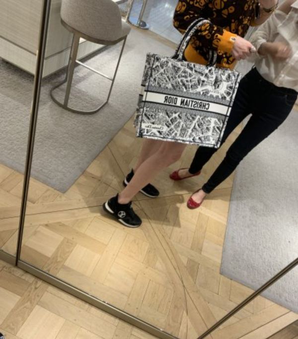DIOR 中碼 DIOR BOOK TOTE 白色 Plan de Paris 刺繡 buywithada,france,全球代購,歐洲,exquisite,quality goods,posh,fancy,luxurious