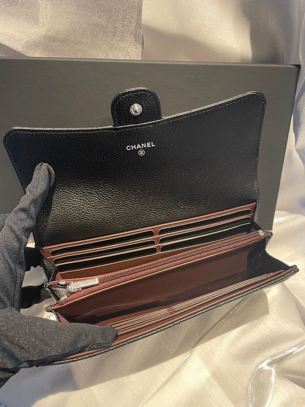 CHANEL CF 黑荔枝翻蓋銀釦長夾 台灣現貨 buywithada,france,全球代購,歐洲,exquisite,quality goods,posh,fancy,luxurious