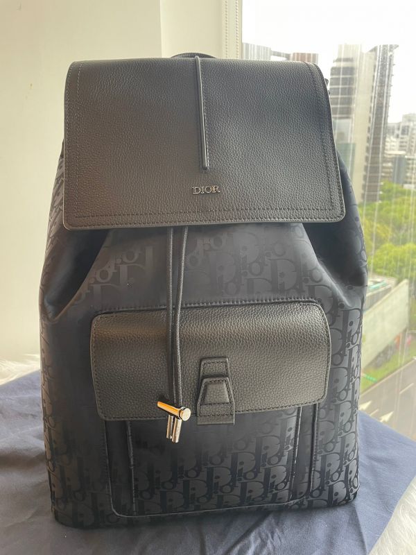 DIOR MOTION 老花後背包 黑色 buywithada,france,全球代購,歐洲,exquisite,quality goods,posh,fancy,luxurious