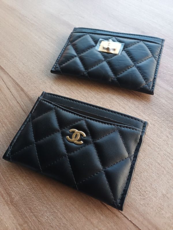 CHANEL 羊皮 黑色金釦 卡夾/名片夾 buywithada,france,全球代購,歐洲,exquisite,quality goods,posh,fancy,luxurious