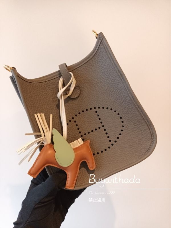 HERMES EVELYNE MINI 積雨雲灰金釦 B刻 台灣購証 buywithada,france,全球代購,歐洲,exquisite,quality goods,posh,fancy,luxurious