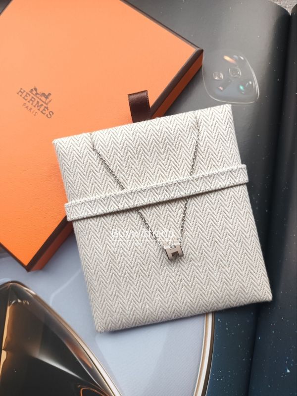 HERMES POP H MINI 奶茶銀 項鏈 buywithada,france,全球代購,歐洲,exquisite,quality goods,posh,fancy,luxurious