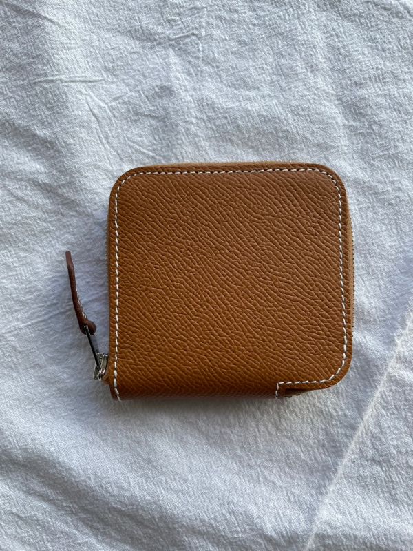 HERMES 金棕色 SILK IN 零錢包 buywithada,france,全球代購,歐洲,exquisite,quality goods,posh,fancy,luxurious