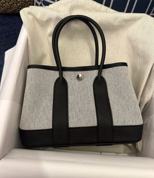 Hermès mini garden party 黑白熊貓配色 