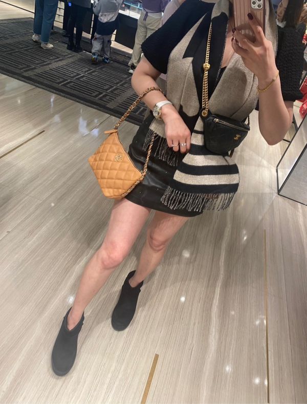 台灣現貨 CHANEL 24P 黑荔枝愛心調節釦 胸包/腰包 buywithada,france,全球代購,歐洲,exquisite,quality goods,posh,fancy,luxurious
