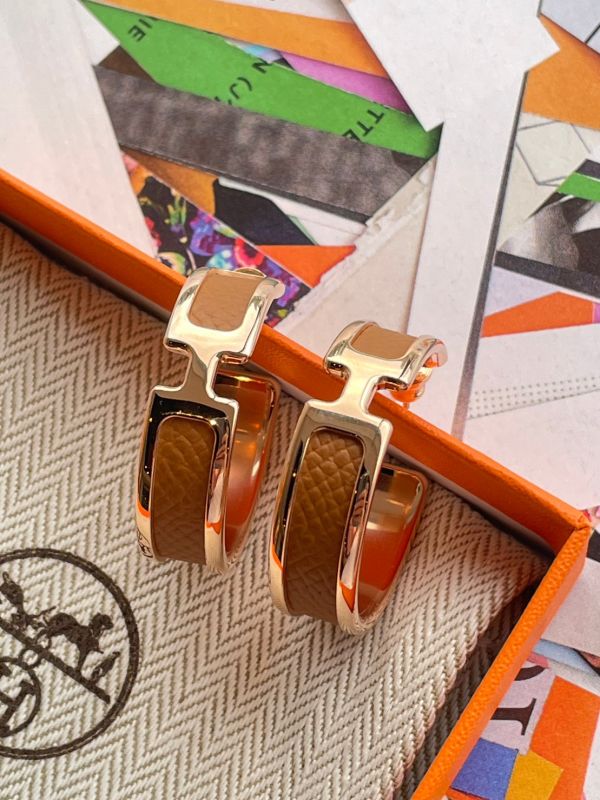 HERMES Olympe 大圈圈 耳環 金色玫瑰金邊 buywithada,france,全球代購,歐洲,exquisite,quality goods,posh,fancy,luxurious
