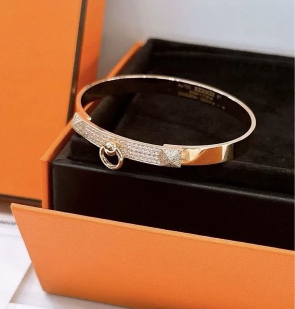 HERMES CDC 半鑽手鐲 玫瑰金 SH buywithada,france,全球代購,歐洲,exquisite,quality goods,posh,fancy,luxurious