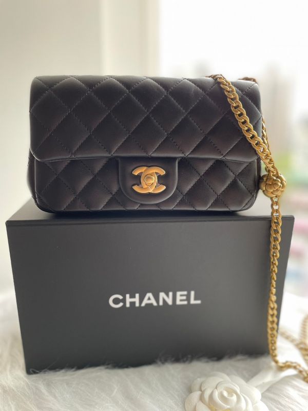CHANEL MINI CF 20 山茶花調節釦 buywithada,france,全球代購,歐洲,exquisite,quality goods,posh,fancy,luxurious