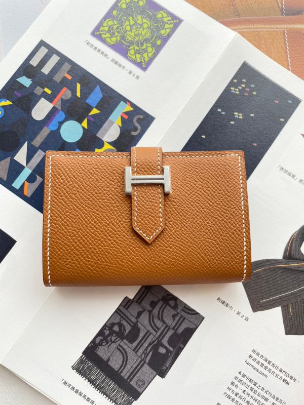 HERMES BEARN 金棕銀扣卡包 buywithada,france,全球代購,歐洲,exquisite,quality goods,posh,fancy,luxurious