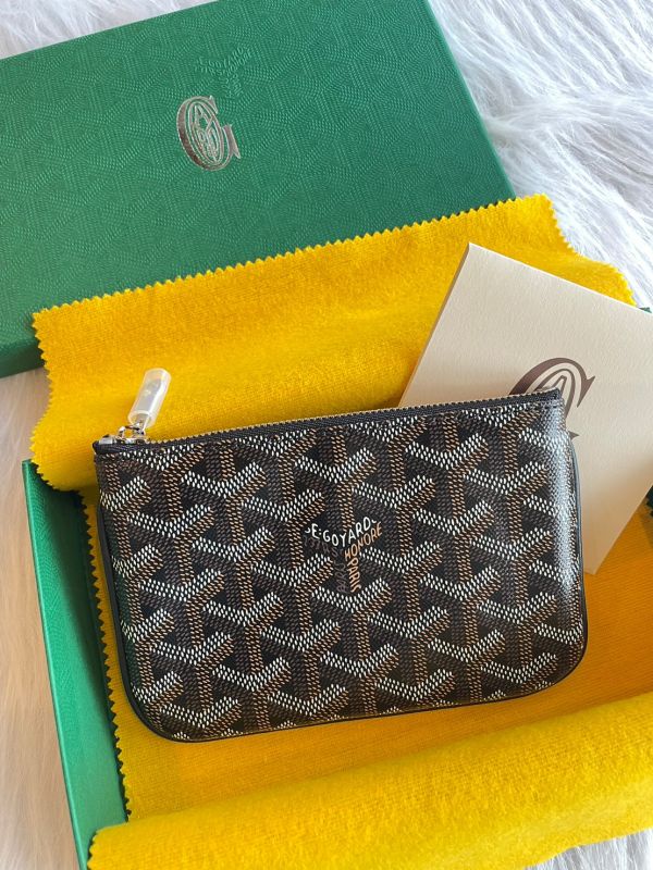 GOYARD 黑色一字拉鍊小包 buywithada,france,全球代購,歐洲,exquisite,quality goods,posh,fancy,luxurious