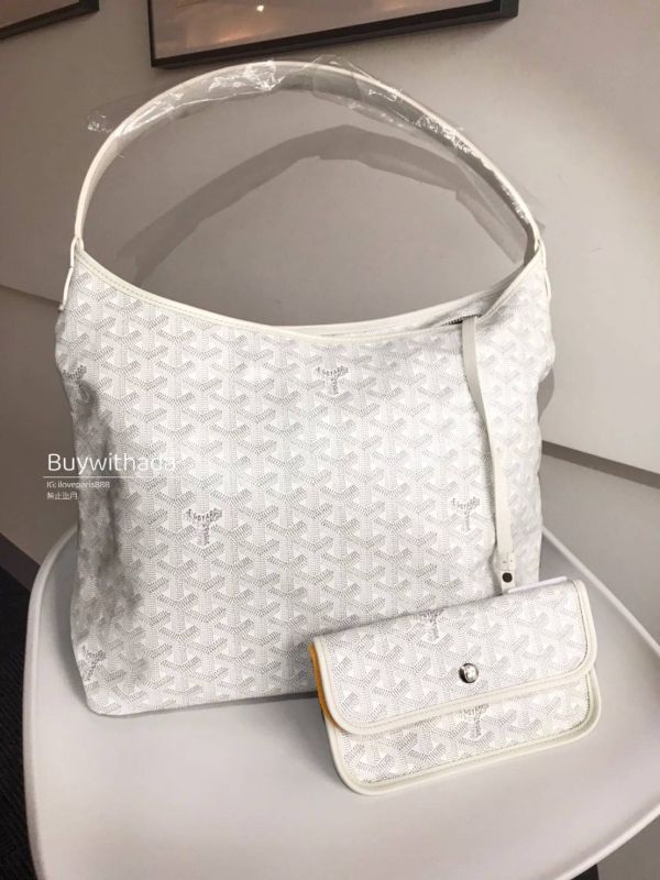 GOYARD HOBO 白色 buywithada,france,全球代購,歐洲,exquisite,quality goods,posh,fancy,luxurious