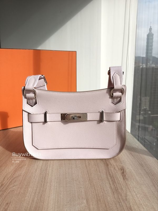 HERMES MINI JYPSIERE 迷你吉普賽 夢幻紫銀釦  現貨 