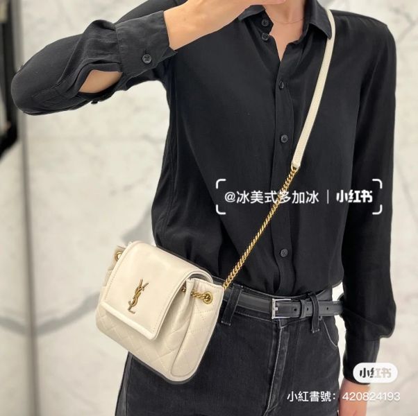 YSL NOLITA 復古白 側背包 buywithada,france,全球代購,歐洲,exquisite,quality goods,posh,fancy,luxurious