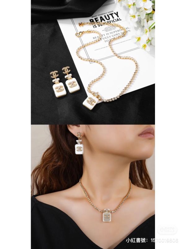 CHANEL 香水瓶水鑽項鏈 buywithada,france,全球代購,歐洲,exquisite,quality goods,posh,fancy,luxurious