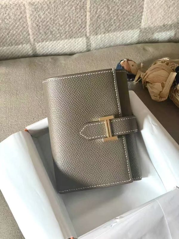Hermes Bearn 三折短夾 大象灰金扣Epsom buywithada,france,全球代購,歐洲,exquisite,quality goods,posh,fancy,luxurious