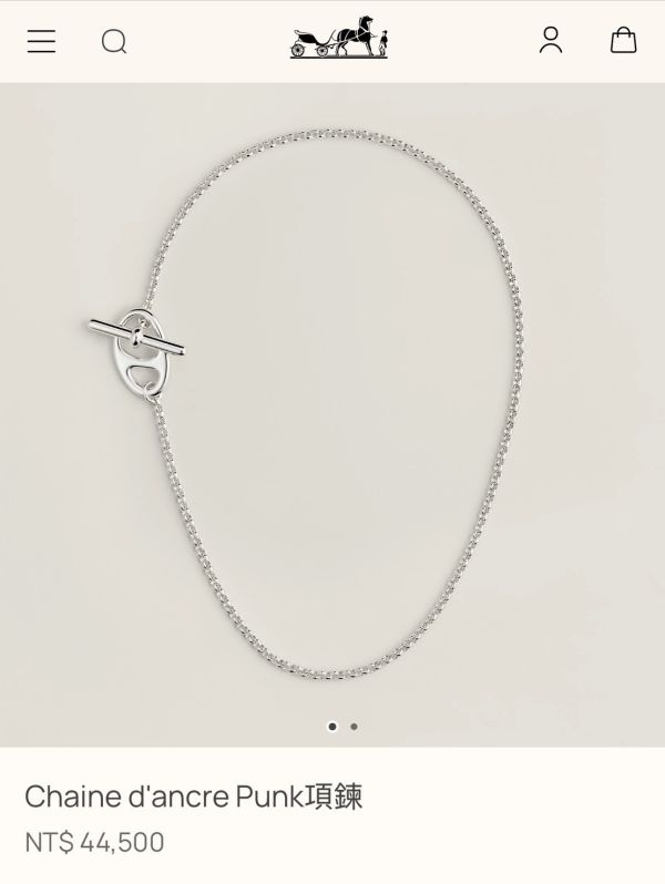 Hermès ancre punk 項鍊 銀飾 44號 buywithada,france,全球代購,歐洲,exquisite,quality goods,posh,fancy,luxurious