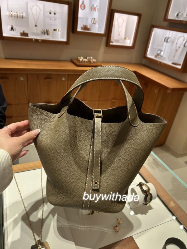 HERMES PICOTIN 22 大象灰金釦 現貨甜價一個 售出重報 buywithada,france,全球代購,歐洲,exquisite,quality goods,posh,fancy,luxurious