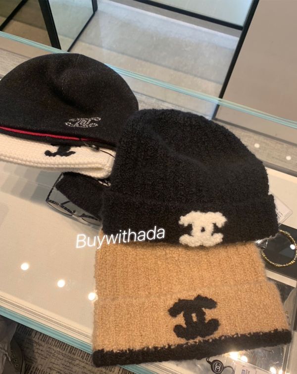 CHANEL 23B 最新款毛帽 米色黑CC LOGO buywithada,france,全球代購,歐洲,exquisite,quality goods,posh,fancy,luxurious