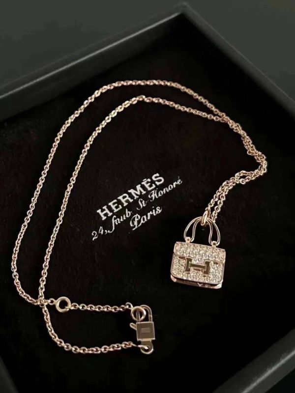 HERMES 康康鑽項鍊 玫瑰金 buywithada,france,全球代購,歐洲,exquisite,quality goods,posh,fancy,luxurious